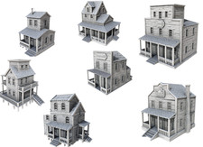 Tabletop Gebäude Häuser