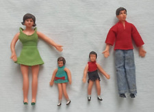 Schöne alte Biegepuppen Familie Mann Frau Junge Mädchen Puppenhaus Puppenstube