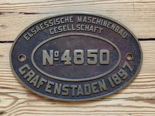 Original Lokschild der