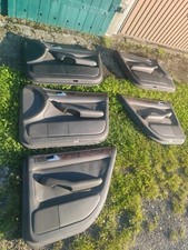 Recaro Audi A6 C5 Türpappen - Türverkleidung Leder Schiefer schwarz 5 Türpappen 