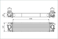 VALEO Ladeluftkühler  für