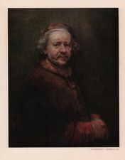 Lithografie 1966: Malerei, Rembrandt Harmensz Van Rijn Selbstbildnis im Alter