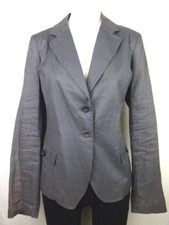Blazer Grau JOE TAFT Damen Jacke DE 40 L Weich Leinen Elegant Glanz Np 139 Neu