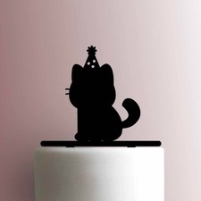 Katze mit Partyhut - Acryl