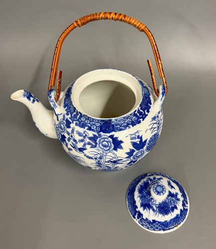 Teekanne blau weiss - 1,2,  
