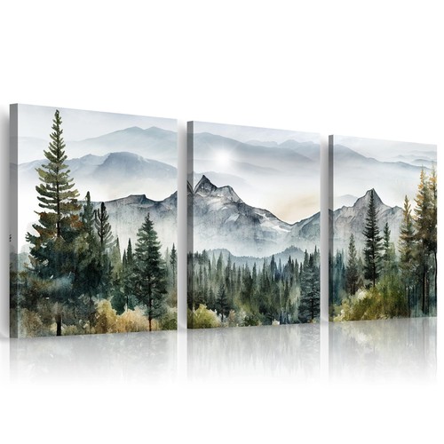 Aquarell leinwand bilder set - aquarell,