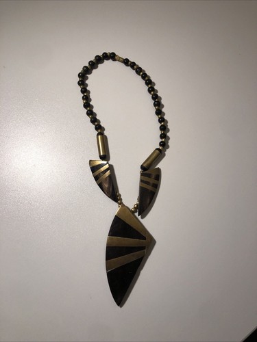 Alter halsschmuck glas horn - alter,