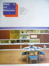 MÖBEL UND WOHNRAUM 4 - 1974 April DDR Sitzmöbel VEB Güstrow Schrankwand Ein-Raum