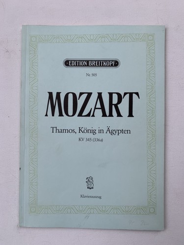 Noten mozart thamos - ., könig