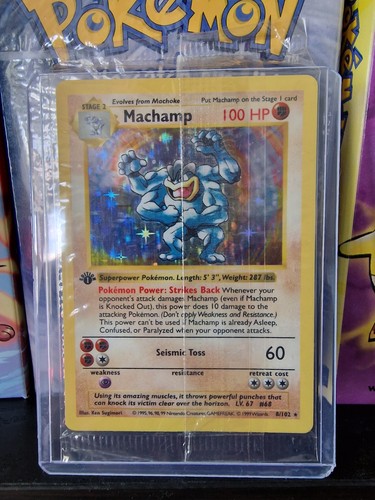 Pokemon card machamp - card,