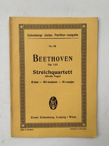 Noten beethoven opus 133 - .,
