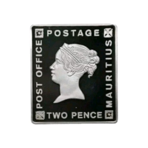 Silber barren briefmarke blaue - briefmarke,