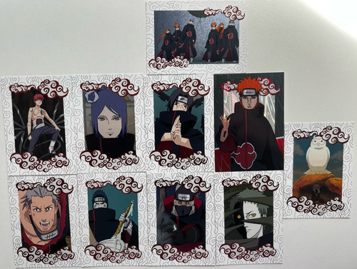 Naruto akatsuki trading cards - trading,