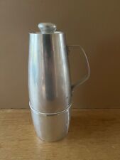 DDR Thermoskanne Kaffeekanne Isolierkanne Alu  VEB Rhönglas Dermbach  Edelweiss