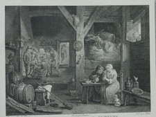  Raucher  Kupferstich aus