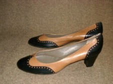 JIL ROCCO® PUMPS DAMENSCHUHE PARTY FREIZEIT ABENDSCHUHE BRAUN/SCHWARZ Gr.39,5