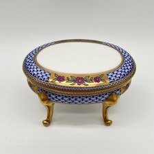 Antike Hutschenreuther Hohenberg • Porzellan Deckeldose I Bonboniere • Golddekor