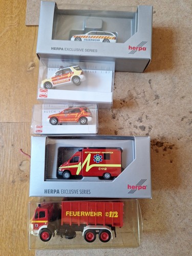 Herpa busch konvolut - konvolut, feuerwehr