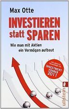 Investieren statt sparen: Wie