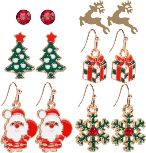 Weihnachten ohrringe set - ohrringe, 6