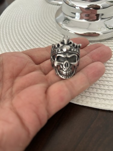 Stahl ring totenkopf - stahl,