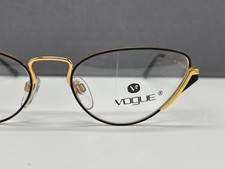 Vogue Brille Damen Schwarz gold retro Vintage 80er Cat Eye  3025