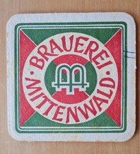 * ALTER BIERDECKEL * BRAUEREI MITTENWALD BAYERN