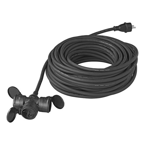 Steckdose schuko fach 20m 3x - steckdose, 3-fach