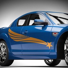 Stern Dekor Set Seitenstreifen