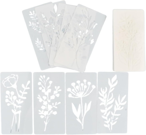 Blumen schablonen set für diy - blumen,