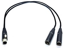 Mini XLR-TQG-Splitt  Y-Kabel