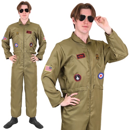 Erwachsene kampfpilot kostüm - erwachsene,
