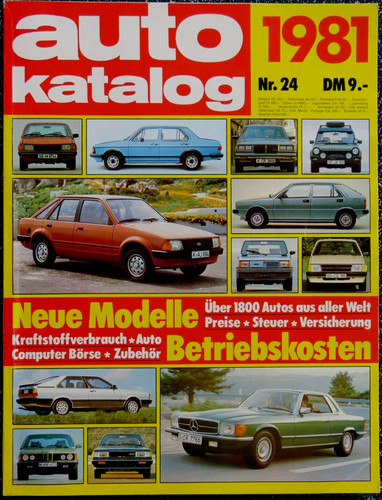 Auto katalog 1981 über - 1981,