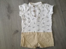 Baby Einteiler Spieler Jumpsuit Gr. 68 74 Retro