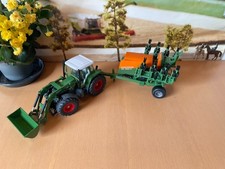 Siku 3554 Fendt 714 Vario Frontlader & 2275 Amazone Sähmaschine