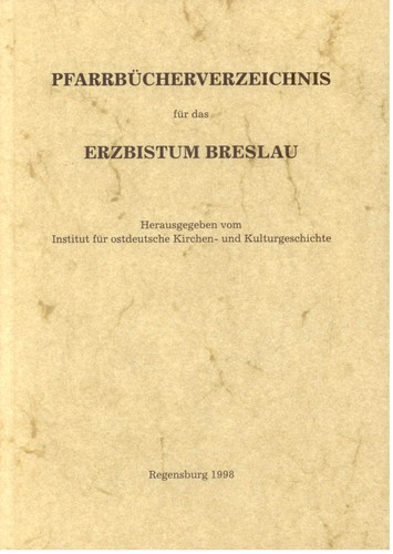 Pfarrbücherverzeichnis für