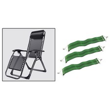3pcs Klapp Liege Stühle