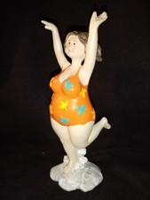 Deko Figur Mollige Badenixe