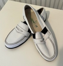 Natural Feet Leder-Loafers weiß Größe 44, Weite H