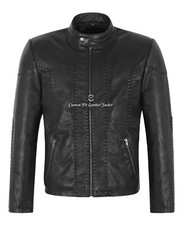 Herren Lederjacke schwarz