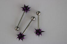 Zunge KOOSHBALL KOOSH RUBBER TICKLER KITZLER BLACK PURPLE TOP