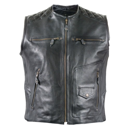 Herren motorrad lederweste - herren,