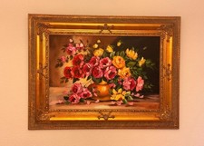 Rosen - Ölgemälde handgemalt