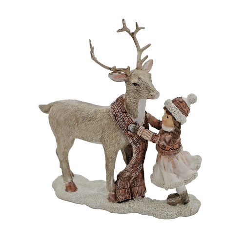 Deko hirsch winterkind - hirsch, figur
