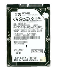 Hitachi 2,5 Zoll 5400 SATA Laptop Notebook Festplatte 80GB S-ATA HDD Speicher
