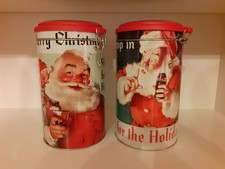 2x Coca Cola Blechdosen | Weihnachten Christmas | unbenutzt | Kaffee Mehl Müsli