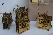 4 Stück Junghans (Hermle 241-080) 8 Tage Kettenzugwerke, 1 x neu + 3 x gebraucht