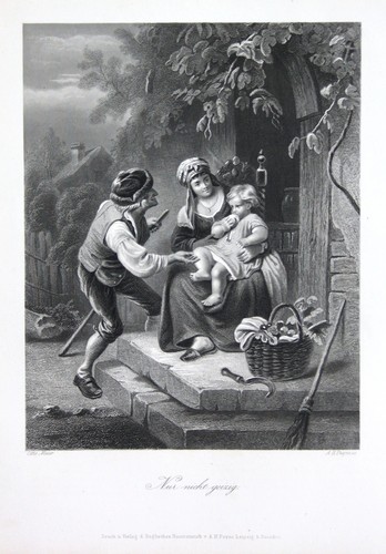 1850 mann frau kind - kind, essen