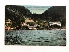 AK Urfeld Walchensee Hotel Post Jäger See 1913 gelaufen Bad Tölz Wolfratshausen