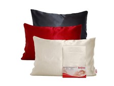 Kissenbezug ca.40x60cm Glanz Satin fein fließend für Haare und Haut Seiden-Optik